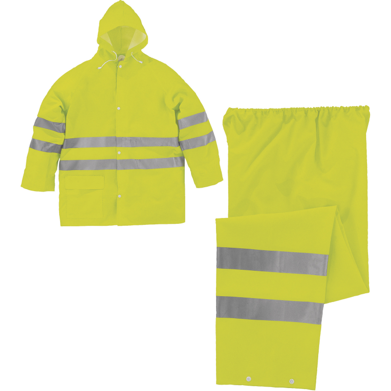 ENSEMBLE DE PLUIE HV POLYESTER ENDUIT PVC EXT CL3 3M SCOTCHLITE