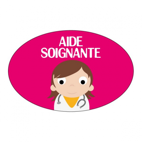 Badge Aide Soignante A Epingle Label Blouse Net