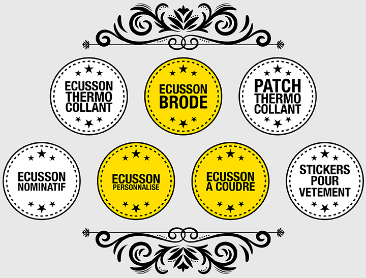 Écusson personnalisé dès 10 exemplaires  Breizhcom - Broderie textile et  vêtements personnalisés